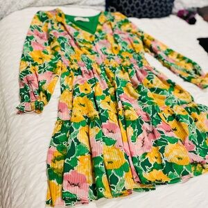 Taylor Dress in Beautiful, Bright Green, Pink, Yellow!